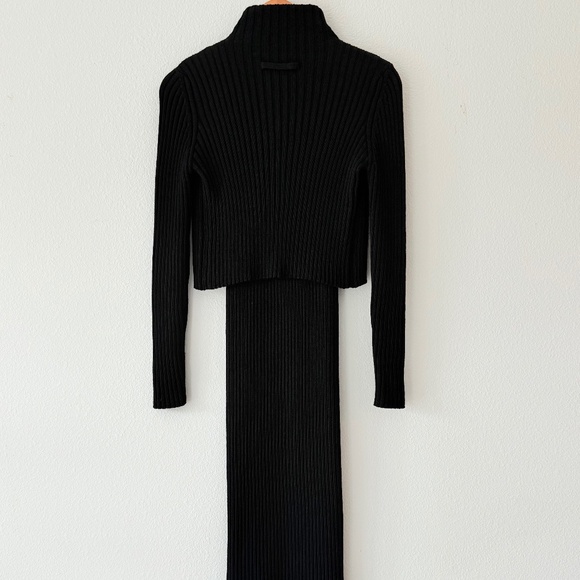 VINTAGE JEAN PAUL GUALTIER BLACK KNIT DRESS - Picture 2 of 10